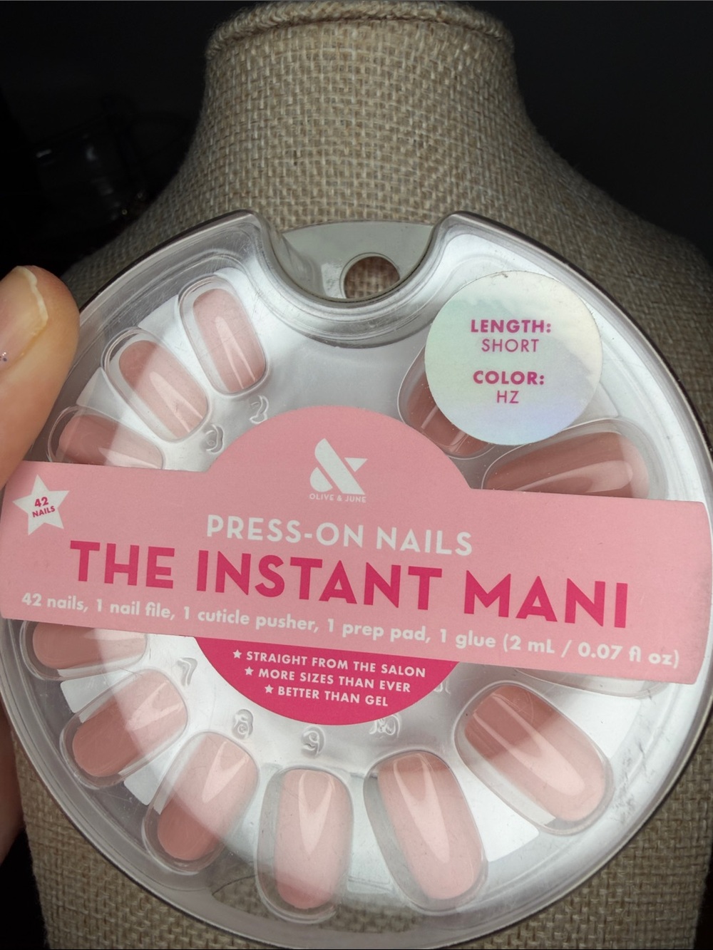 The Instant Mani Press-On Nails in HZ (Short)